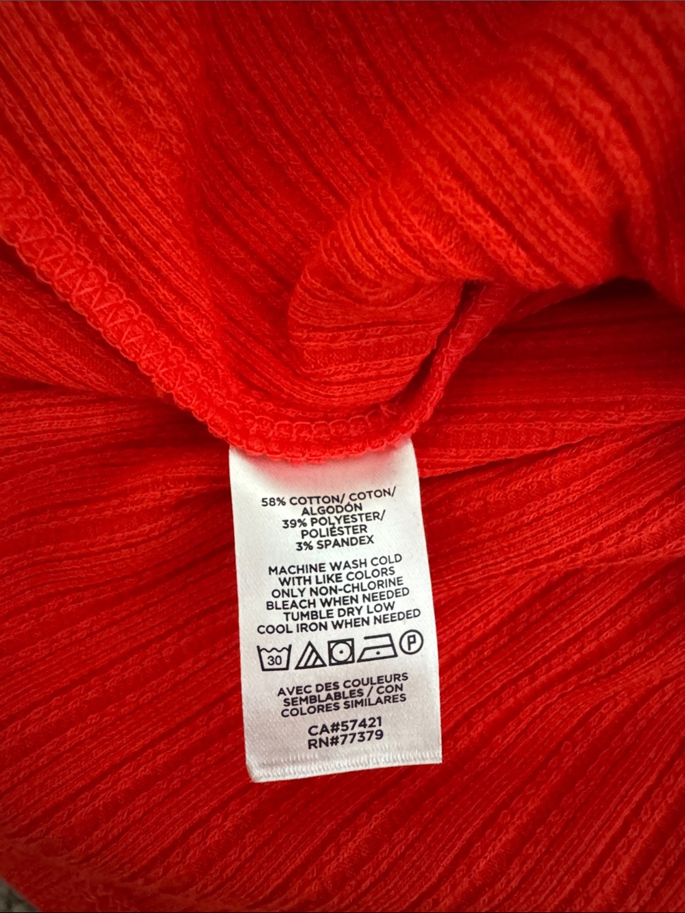 Ann Taylor Red Ruffle Ribbed Sleeveless Top NWT - Picture 4 of 4